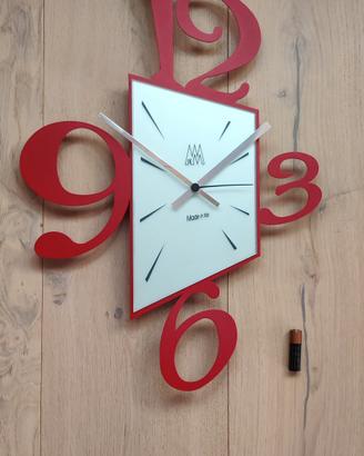 Orologio da parete in ferro rosso Arti&Mestieri