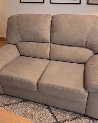 Divano 2 posti in ecopelle 163x92 cm