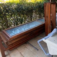 Finestre senza telaio in legno douglas