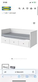 Letto singolo estraibile ikea