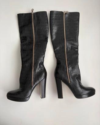 Guess stivali in pelle
