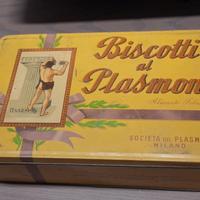 Scatola Biscotti Plasmon vintage