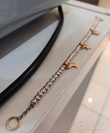 dodo bracciale  argento ed oro rosa