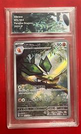 Carta Pokémon Vibrava 071/064 AR gradata 9 MINT