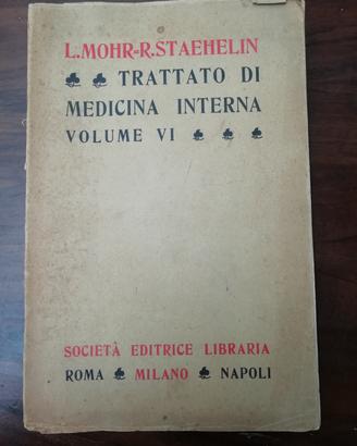 Libro antico di Medicina (1924)."Trattato di Medic