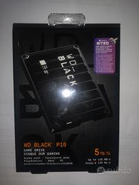 HDD 2.5 WD_BLACK P10 Game Drive 5TB nuovo.