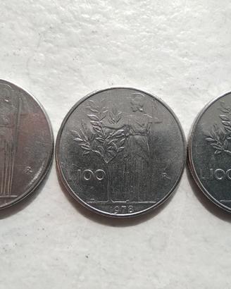 Monete 100 lire 