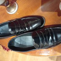 scarpe in pelle vernice nera