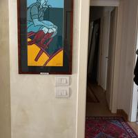 Litografia uomo con la pipa