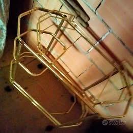 CARRELLO PORTAVIVANDE  IN OTTONE VINTAGE