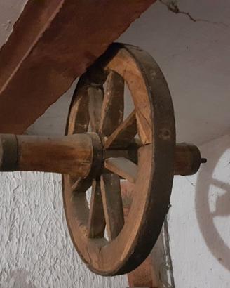 antica ruota carretto