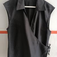 camicia ad incrocio xl