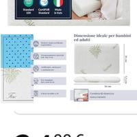 Cuscino Memory foam aloe Vera anti soffoco