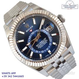 ROLEX Sky-Dweller 326934 Soleil blue dial Full Set