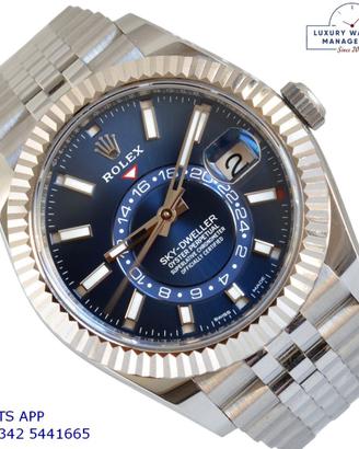 ROLEX Sky-Dweller 326934 Soleil blue dial Full Set