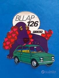 Adesivo sticker FIAT 126 vintage anni '70 RARO