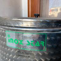 Bidone acciaio Inox per alimenti 400lt