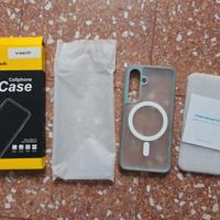 Cover Magsafe azzurra per Samsung Galaxy S24