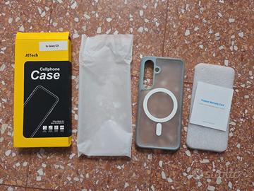 Cover Magsafe azzurra per Samsung Galaxy S24