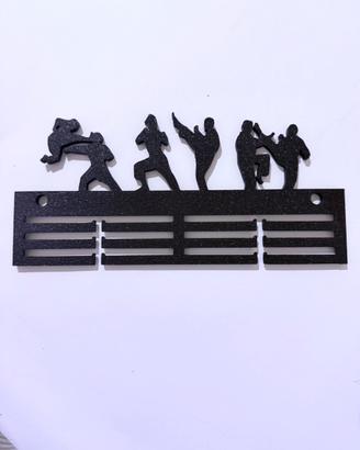 Porta medaglie da parete gare judo karate