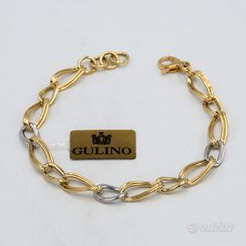 Bracciale donna Etoile oro giallo bianco18 k D.601