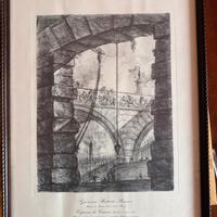 Stampa acquaforte di Piranesi