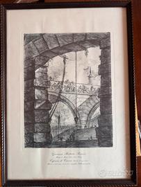 Stampa acquaforte di Piranesi