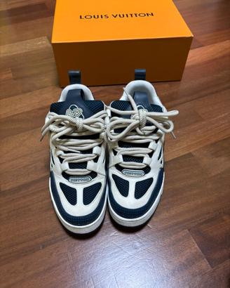 Sneakers Louis Vuitton uomo blu/bianco con scatola