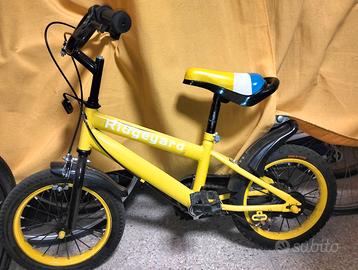 Bici bimbo gialla misura 14