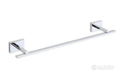 Portasciugamani da parete cromo lucido 40 cm