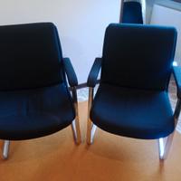 Poltrone  ospite in stoffa nera