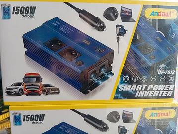 INVERTER da 12V a 220V 1500 W CON USB PRESA