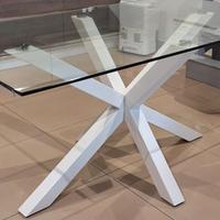 Tavolo moderno in vetro da pranzo nuovo