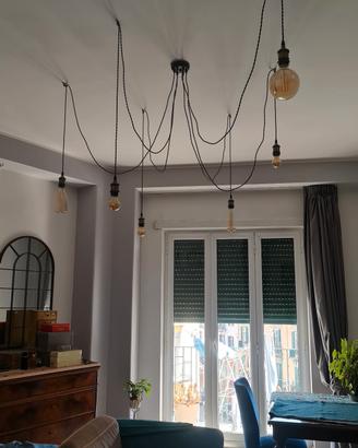 Lampadario a corda