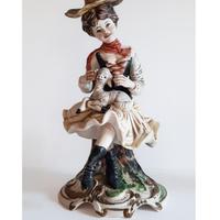 STATUA donna - ceramica CAPODIMONTE - '60