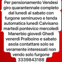 Attività ambulante mercati settimanali +furgone