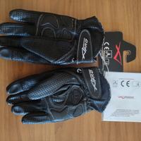 Guanti da motociclista in pelle nera,  misura L/10