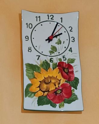 orologio da parete in ceramica