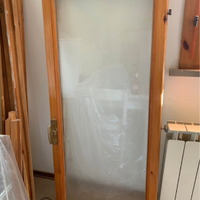Finestra bagno in legno 58x137 vetro doppio