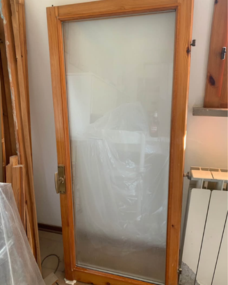 Finestra bagno in legno 58x137 vetro doppio