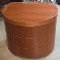 Comodini coppia in legno ciliegio 