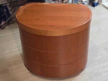 Comodini coppia in legno ciliegio 