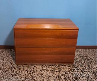 Cassettiera Legno 2 Cassetti - Vintage 