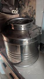 contenitore in acciaio inox 30l per olio di oliva