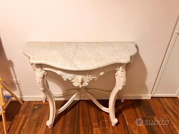 Consolle in marmo shabby