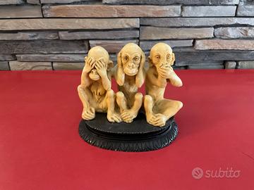 Tre scimmiette vintage