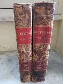 vocabolario lingua italiana T. De Stefano 1850,2 v