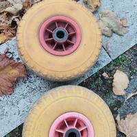 ruote per carrello gialle 