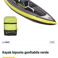Canoa kayak due posti