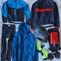 Lotto abbigliamento bici, 8/12 anni, giacche/casco